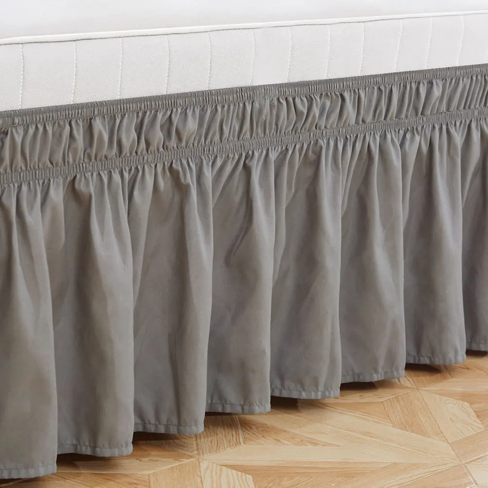 

MERRYHAPY Solid Color Adjustable Elastic Ruffled Pleated Design Valance