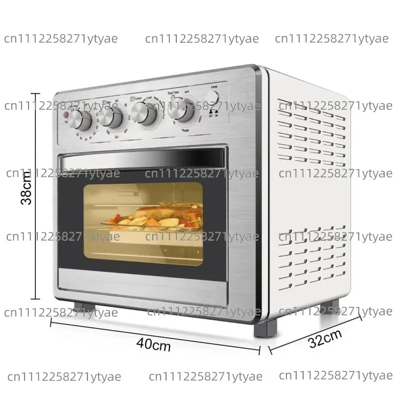 2 in 1 Multifunctional Air Fryer Oven Up and Down Heating Large Capacity Metal Shell 24 Hours Appointment Time