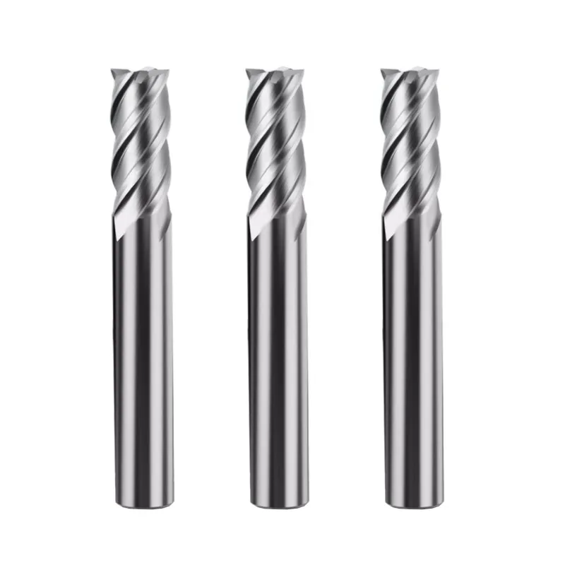 GAMONT HRC75 2/4-Flute Overall Metal Ceramic Milling Cutter Mirror Finish Machining High Gloss CNC Machinery Flat End Mill Tools