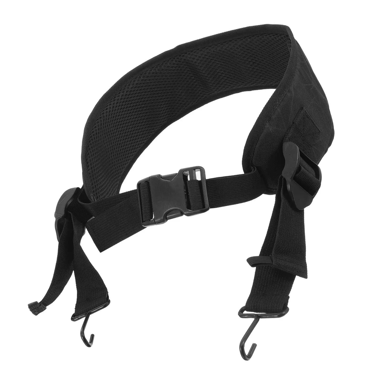 Adjustable African Drum Belt Thickened Strap for Djembe Snare Hand Percussion Instrument Metal Hooks Durable Nylon Mesh