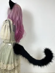 Electric Tail Movable Cat Tail Cosplay Accessory for Halloween Fancy Stage Performance Props Cosplay Performance