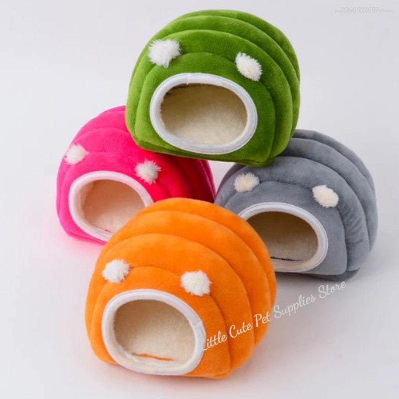 Hamster Warm Bed Super Pet Cave Guinea Pig Cage House Cozy Hideout for Mini Hedgehog Bearded Rabbit Winter  Hamster Accessories