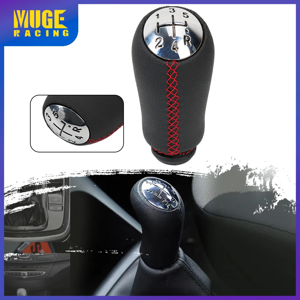 

New 5Speed Gear Shift Knob Stick Head Gearbox Auto Shifter Lever HandBall For Renault Clio MK3 3 III Megane MK2 Scenic II SFN146