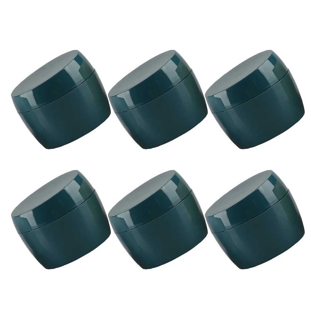6Pcs Jars Portable Makeup Container Airtight Screw Lid for Travel Lotion Sample Lip Scrub Small Plastic Jars