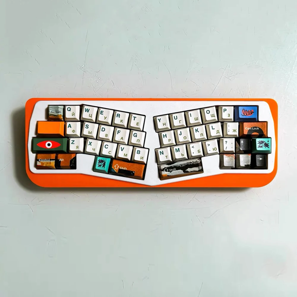 Alice DIY Keyboard 3D Printed 45 Key 40% Layout Gasket VIAL Keyboard Kit Mechanical Ergo DIY Keycap