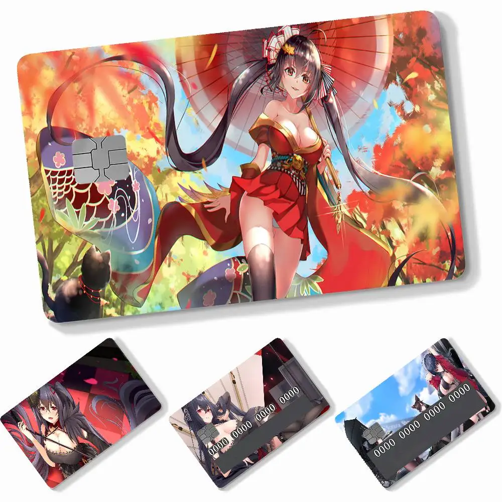 Taihou A-Azur Lane Game Credit Card Skin Matte Stickers For Bank Card ID Card Debit Card Decal Decoration Girls Gifts