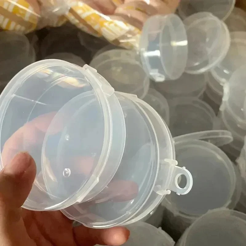 Double-Layer Folding Powder Box, Transparent Dust-Proof Storage Box, Portable Storage Case for Air Cushion & Makeup Cotton