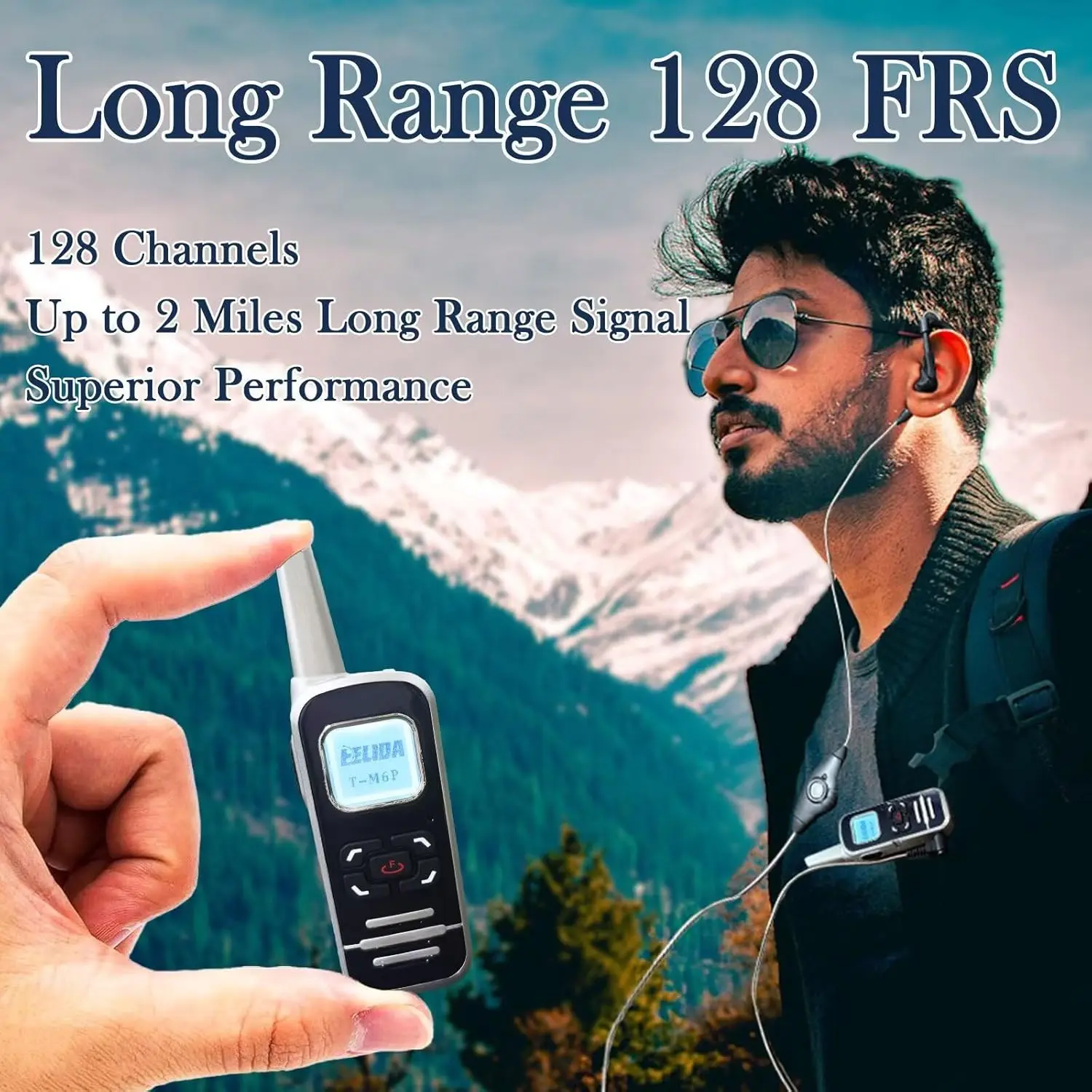 

T-M6P Super Mini Portable Two-Way Radio FRS GMRS UHF 400-520MHz 2W Handheld Wireless Communication Talkie Device