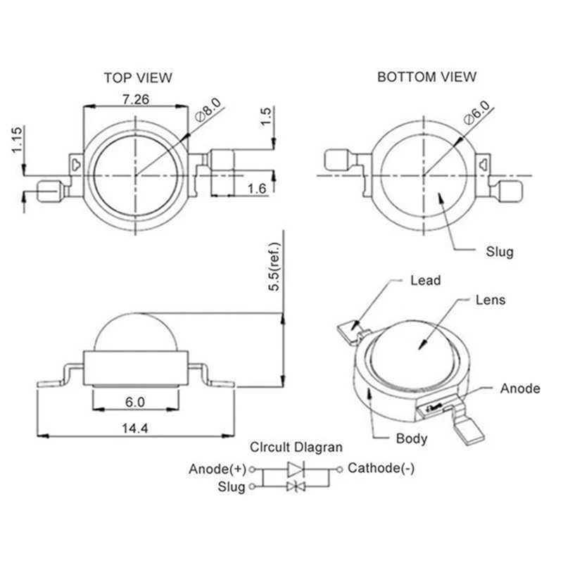 

ABUN-100Pcs Светодиодные бусины Натуральный белый светодиодный светильник 1 Вт Чип лампы высокой мощности 4000K Светодиодный чип