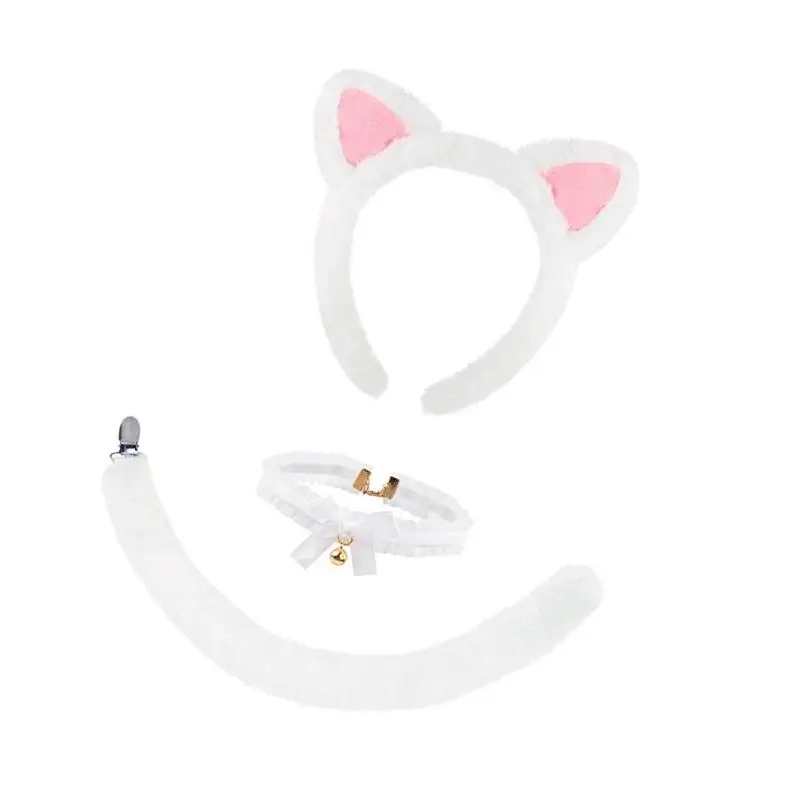 39bd gatti set costume set coda coda girocollo tutu gonna animale fantasia costumi accessori per bambini ragazze