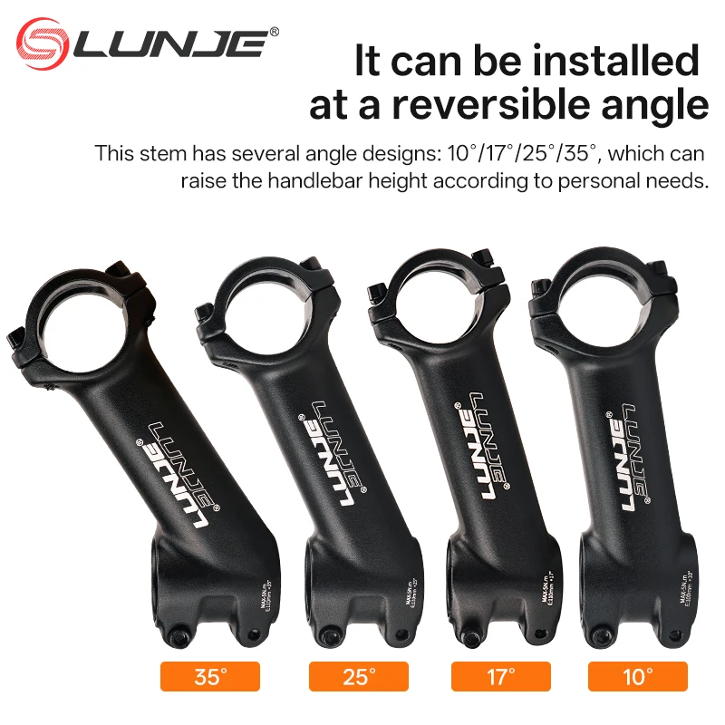 Ultralight Bike Power 60/70/80/90/100/110MM MTB Bike Stem 10/17/25/35 Degrees Mountain Bicycle Parts