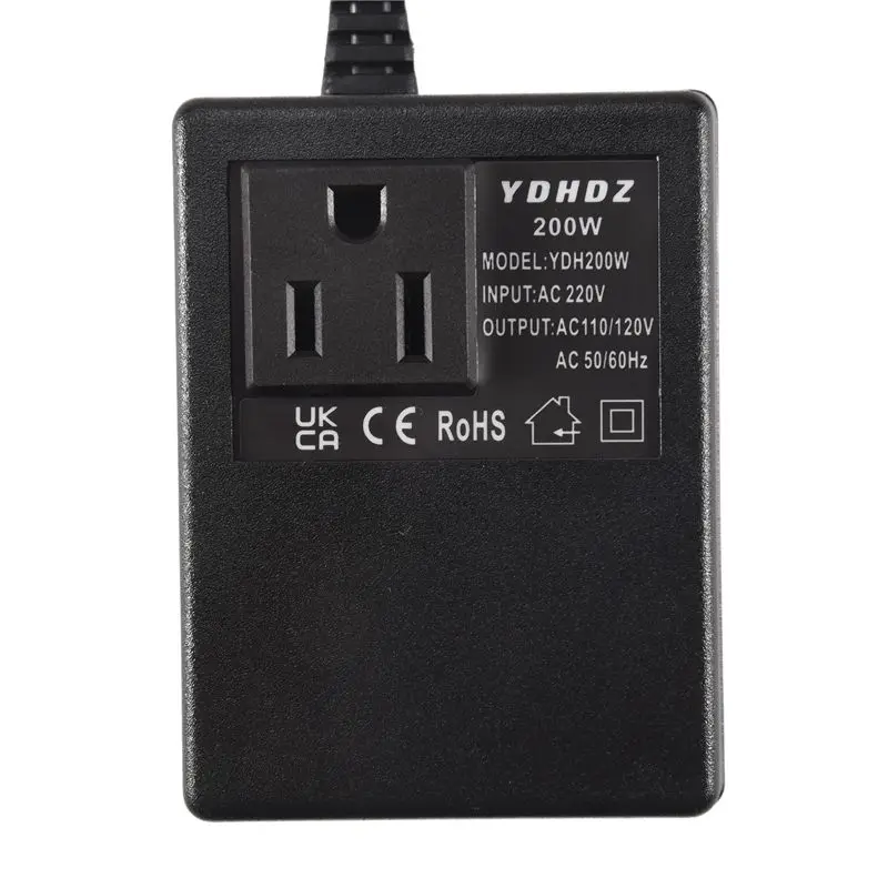 ABKQ-1 PCS 200W Voltage Converter Transformer 220V To 110V Step Down Travel Voltage Transformer Converter US Plug view 3