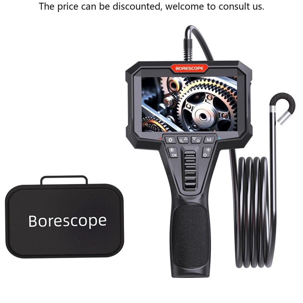 

High LED Waterproof Mini 4.3'' Video Endoscope 210° 3.9mm Megapixel Camera Portable 2 Meters Cable CMOS Sensor SD Card Data