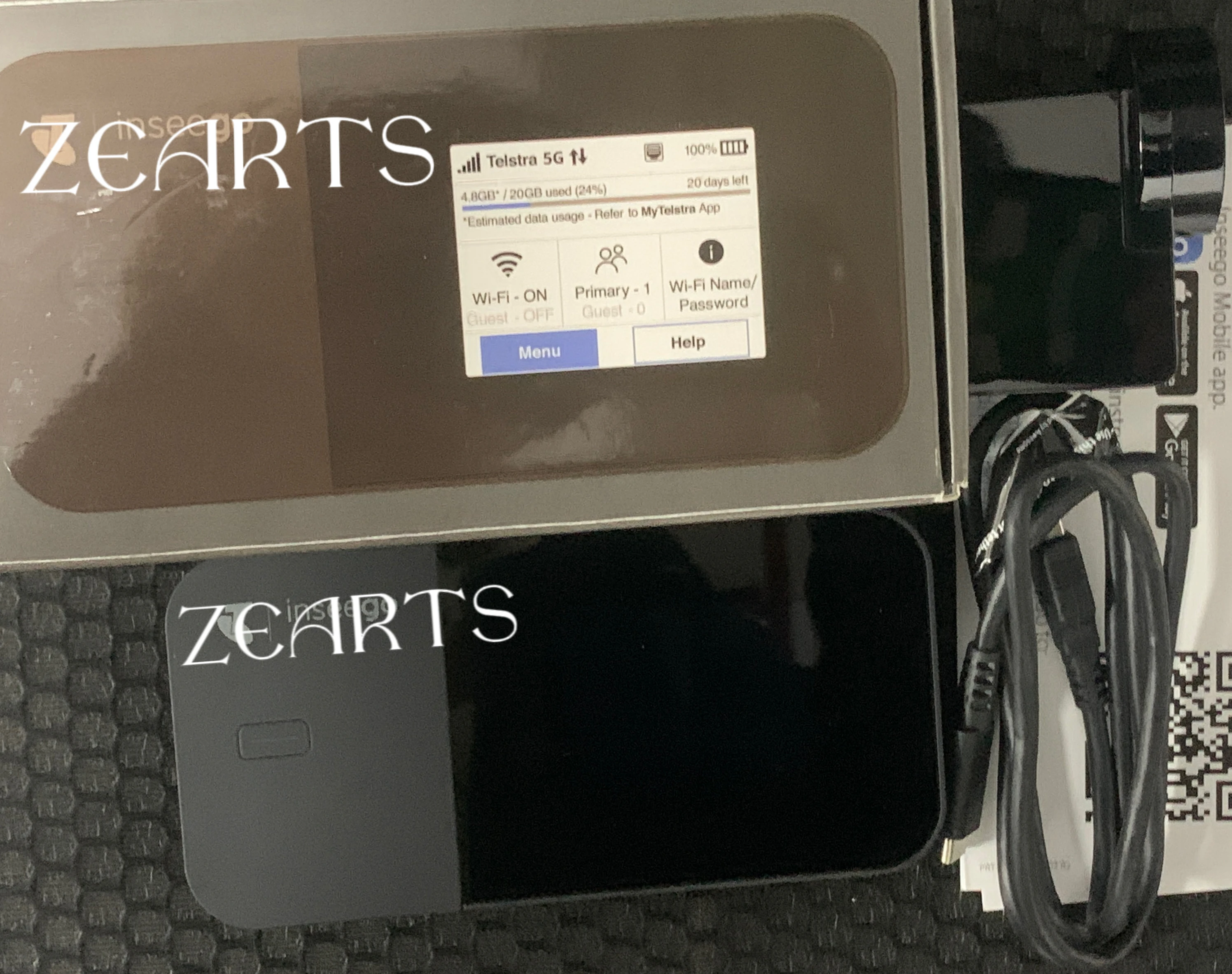 

ZEARTS MIFI X Pro 5G M3000 Series Mobile Hotspot (used 99%new with box)