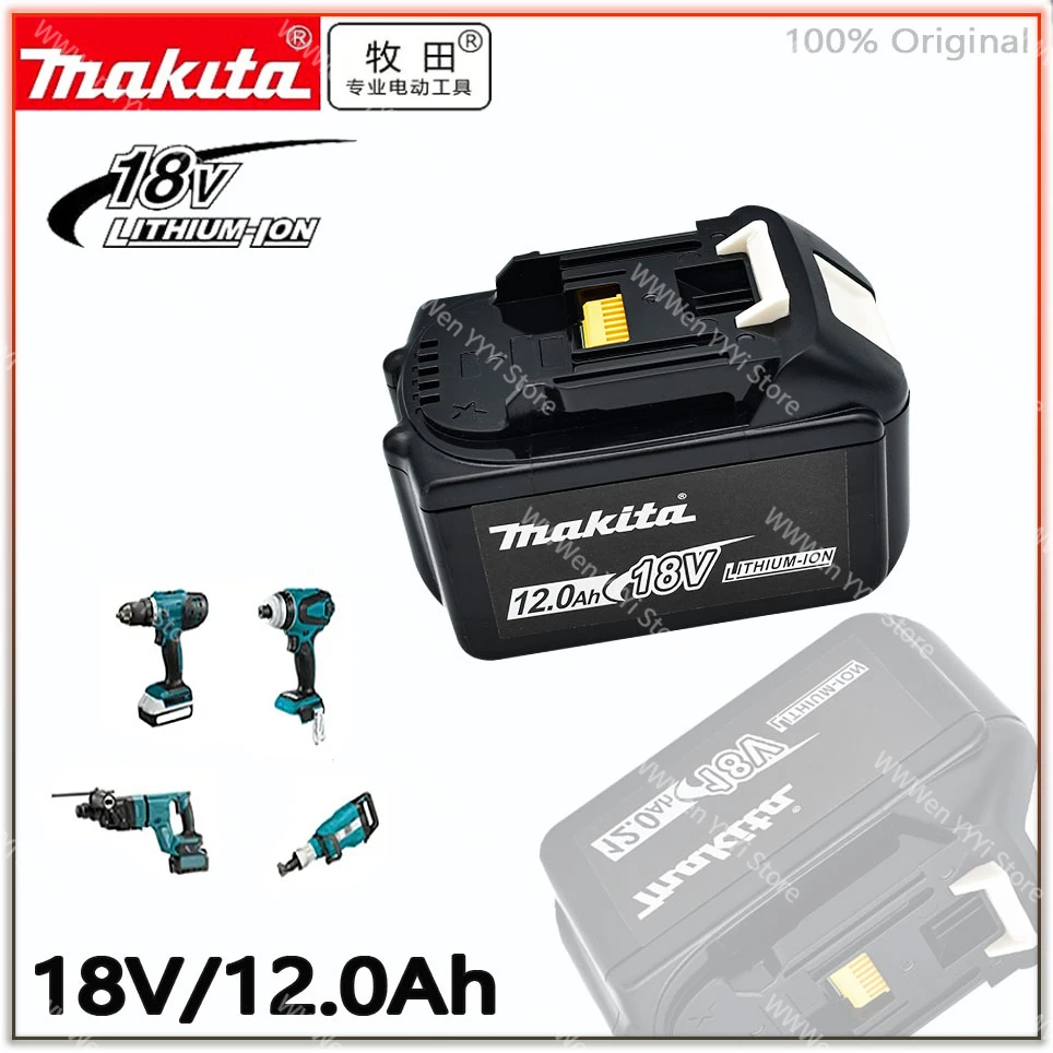 

18.0Ah Original makita Replacement 18V 12.0Ah Battery For BL1830 BL1830B BL1840 BL1840B BL1850 BL1850B rechargeable battery