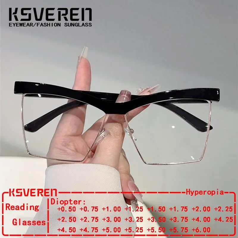 Blue Blue Light Blocking Cat Eye Reading Glasses Women New Designer Computer Optical Presbyopic Eyewear Clear Prescription Eyeglasses - Aliexpress Deal