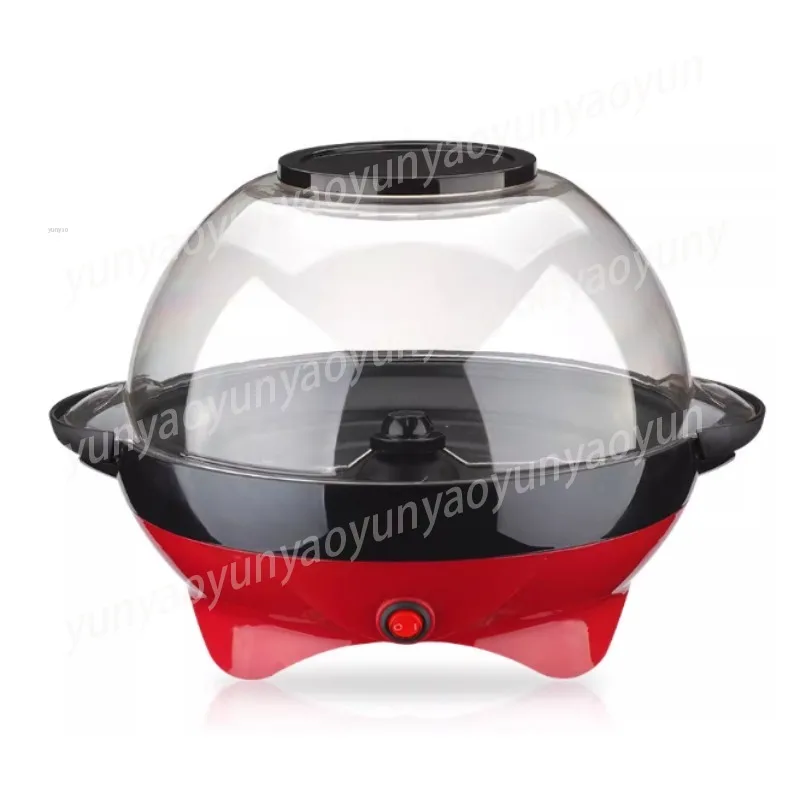 Large Capacity Electric Popcorn Maker Non-Stick Automatic Popper with Butter Melter Home Party Commercial Use