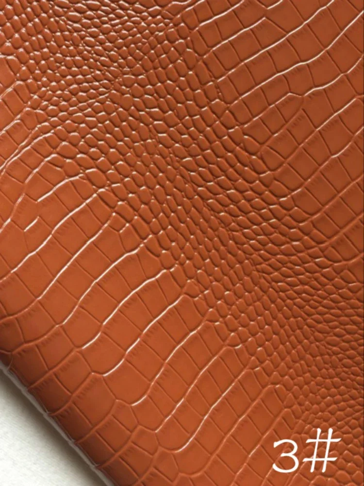 Artificial Leather Fabric for Diy Phimosis Shoes Sofa Phone Case Designer Crocodile Pattern Decoration Cloth Wholesale