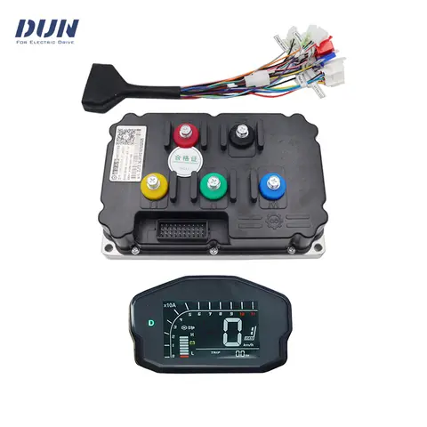 YUANQU Fardriver ND96850 96V DC 400A Hall Sensor Programmable PMSM Controller with DKD Display For 8000W Motor