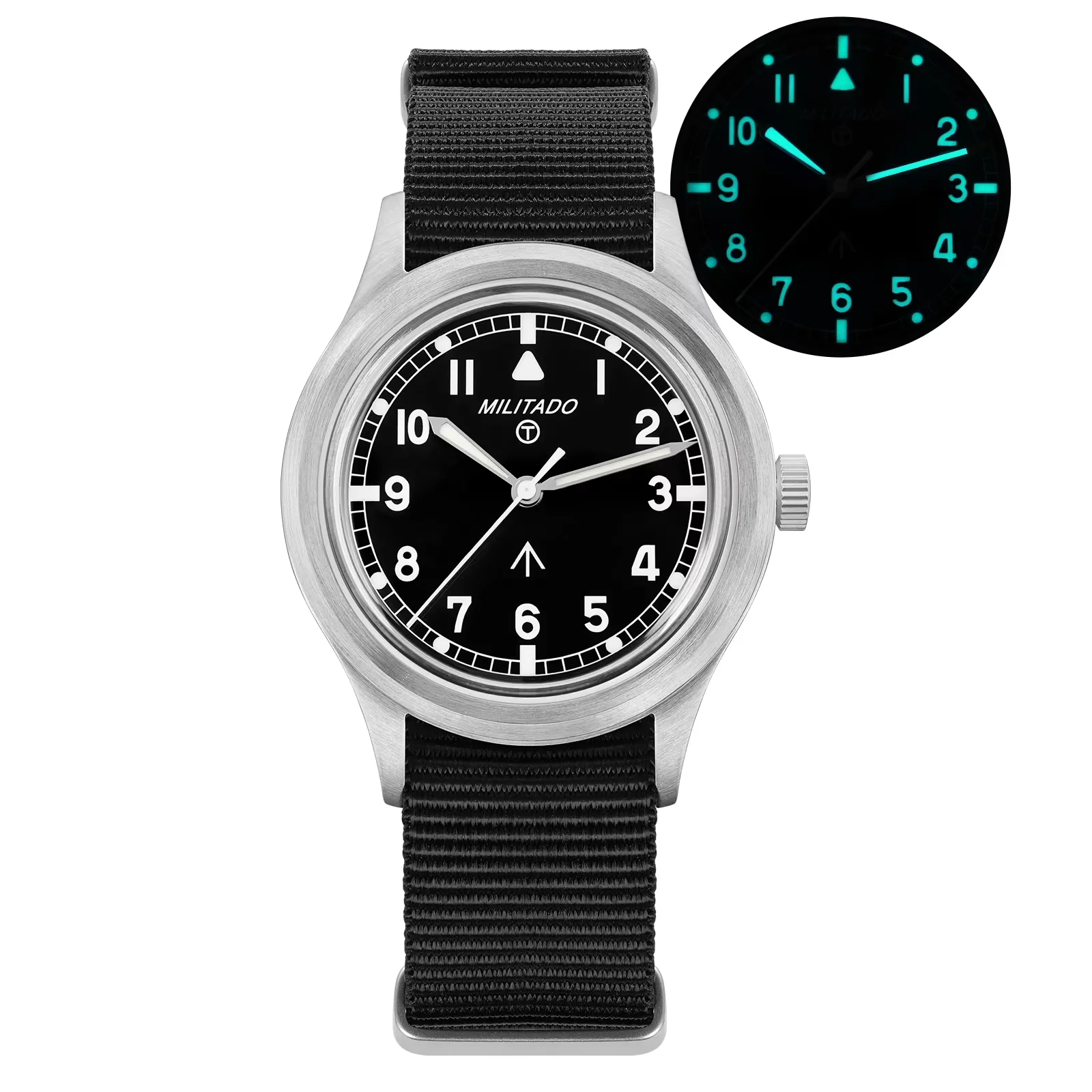 Militado ML22 طبعة محدودة ساعة كوارتز ميوتا 2035 حركة K1 ساعة زجاجية عتيقة BGW9 C3 مضيئة 10Bar ساعة رجالي #2