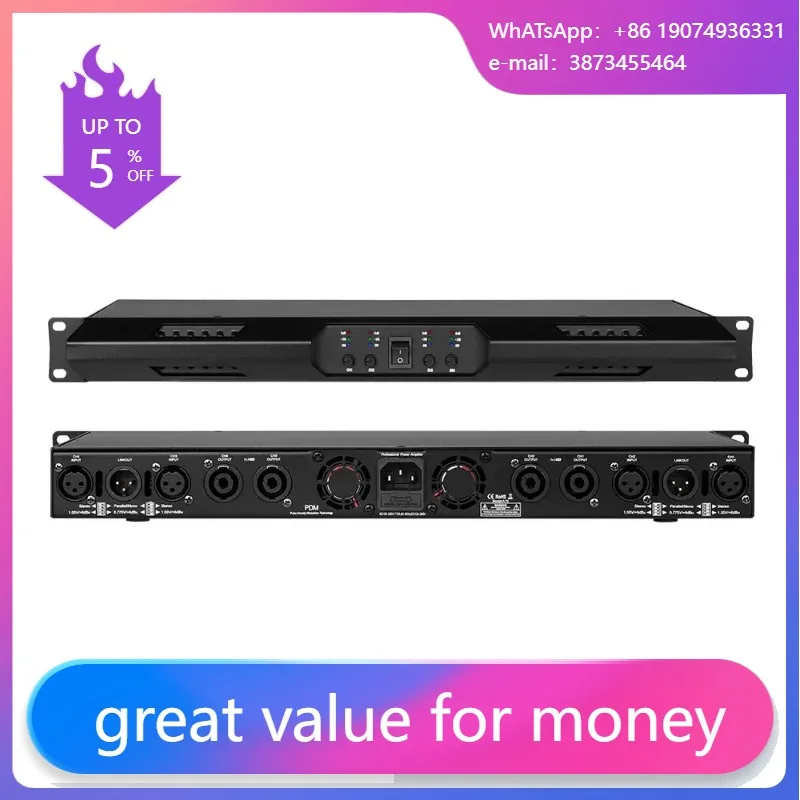 

DA4600 Class D 4 Channel 2400w Digital Amplifiers Stage Karaoke Power Amplifier Professional For DJ Audio Sound Processor System