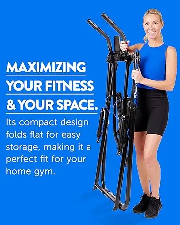 10-in-1 Compact Exercise Machine, 300lb Weight Capacity, Patented Dual Pivot, Fitness Computer