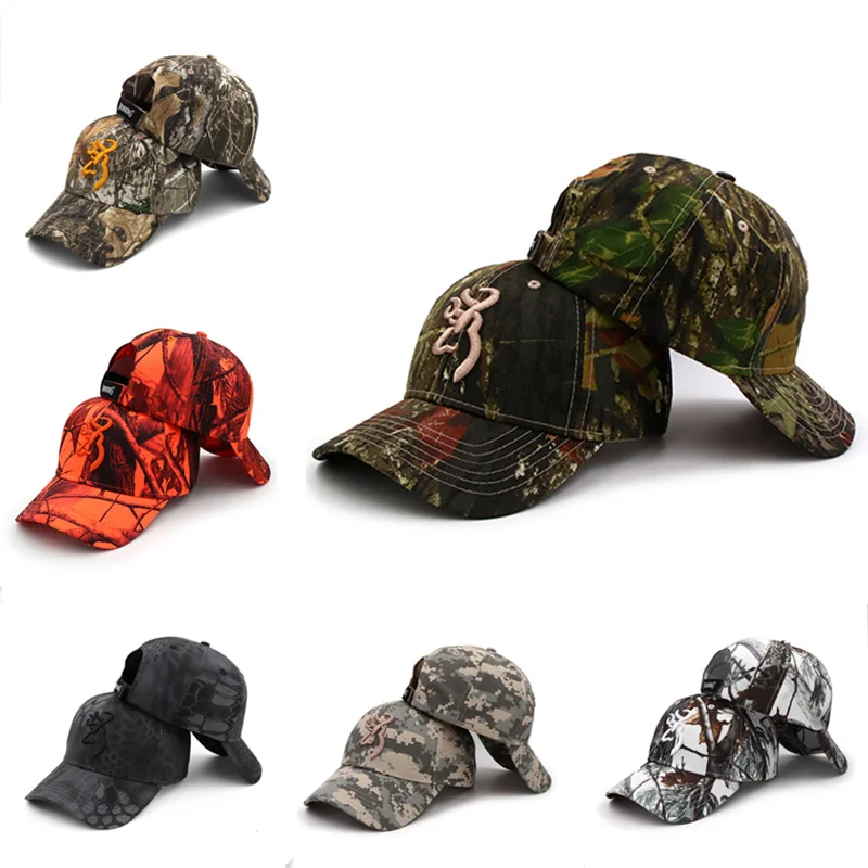 New High Quality Embroidery Camouflage Baseball Cap Men Women Outdoor Sports Jungle Hunting Hiking Fishing Adult Fashion Sun Hat