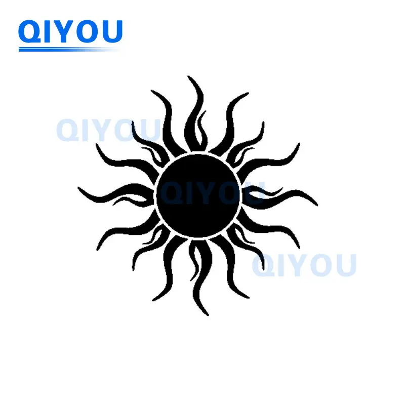 Sun Personalized Body Decoration Tribal Symbol Astrology Star Car Stickers for Die-cut PVC Decal Used for Car Body Windshield