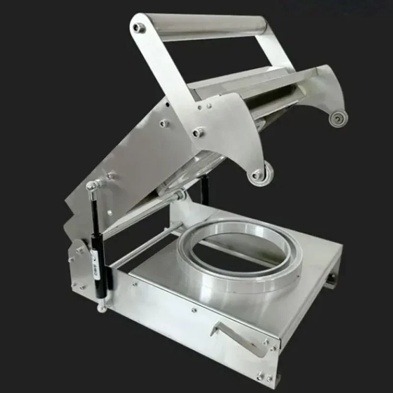 17cm Round Bowl Sealer Machine Easy Lift Handle Design Uniform Heat Sealing Anti-Leak Cooked Food Tray Packaging Equipment