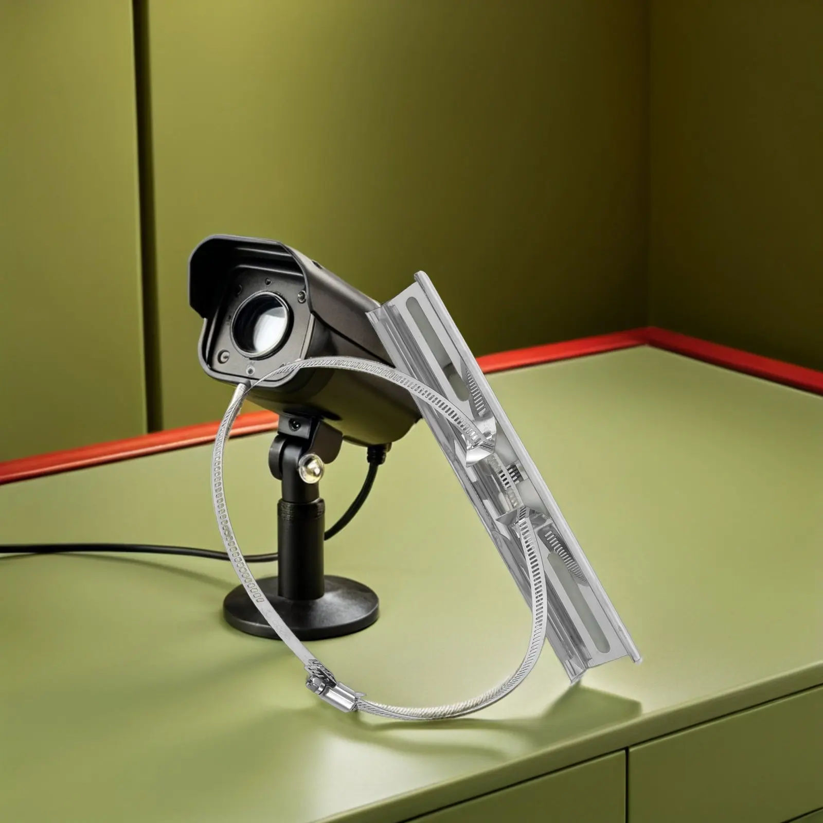 2Pcs Monitor Mounting Bracket Clamp Support Clamp Bracket Panel Heavy Duty Steel Waterproof Dustproof for Desktop Computer
