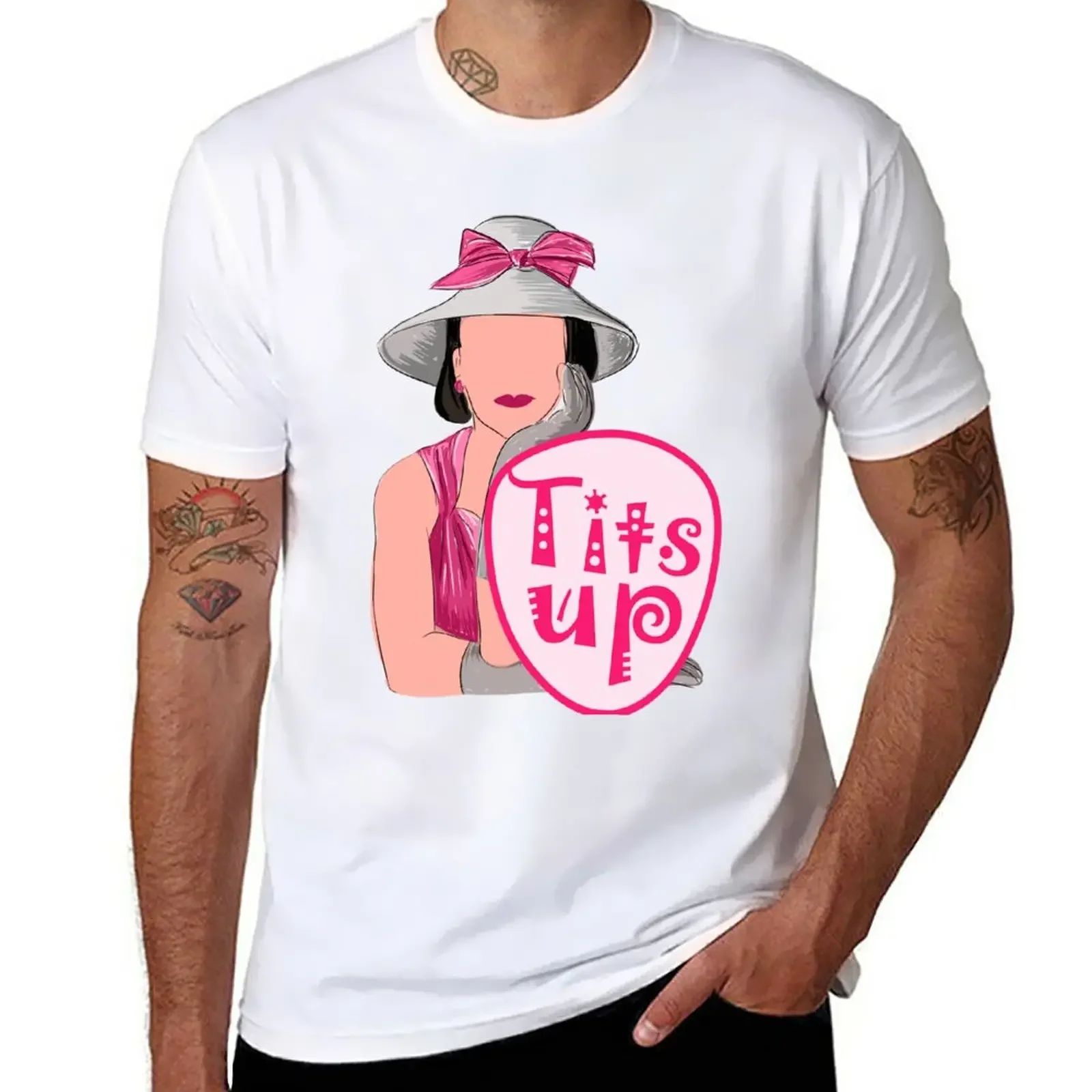 Female comedian Tits up T-Shirt summer top shirts graphic tees tshirts for men