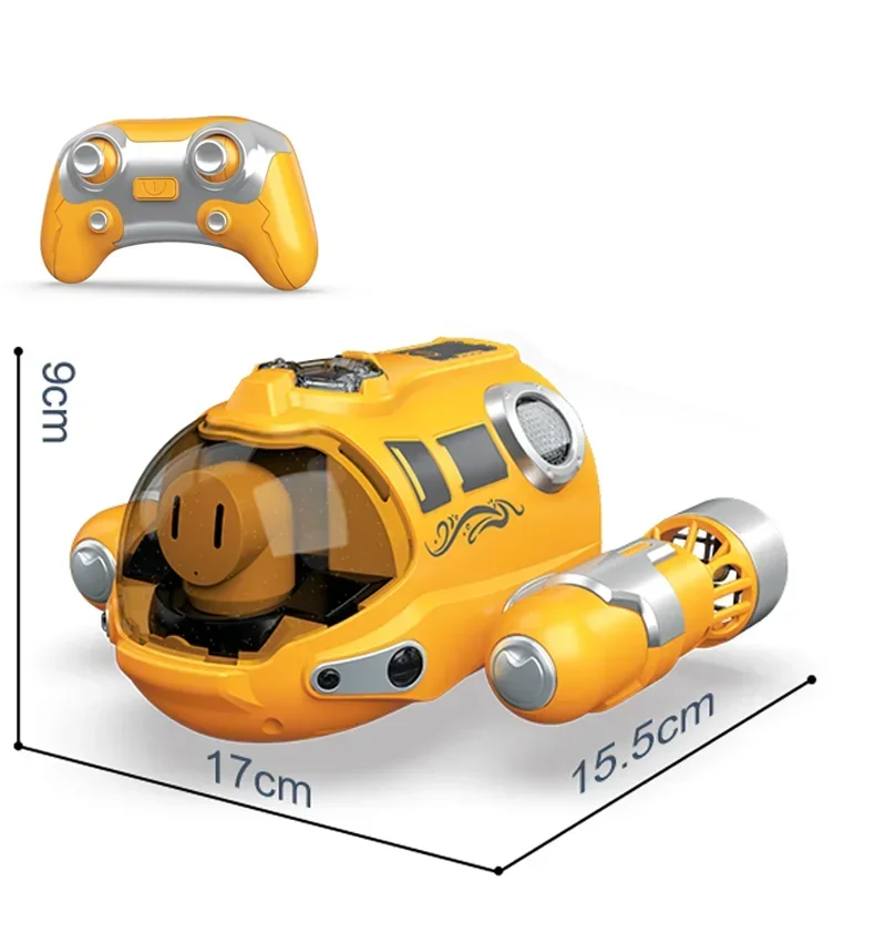 Sottomarino telecomandato 2.4G Spray Barca telecomandata Barca a motore elettrica impermeabile Barca radiocomandata giocattolo
