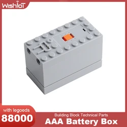 Building Block Power AAA Battery Box 88000 Technical Parts MOC Train Car compatible with legoeds Train Car Toys