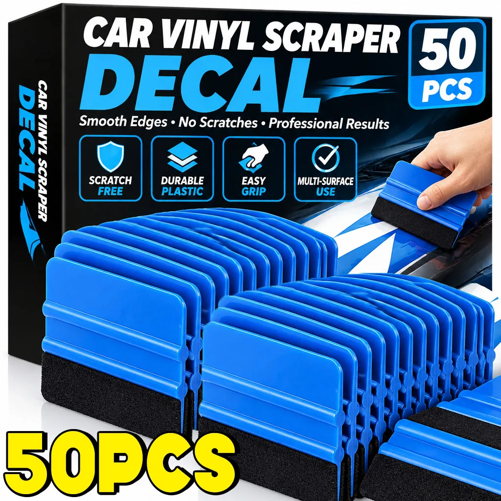 Car Wrapping Tools Kit Vinyl Scraper Cutter Film Squeegee Vinyl Spatulas Plastic Wrap Tools Window Tinting Tools