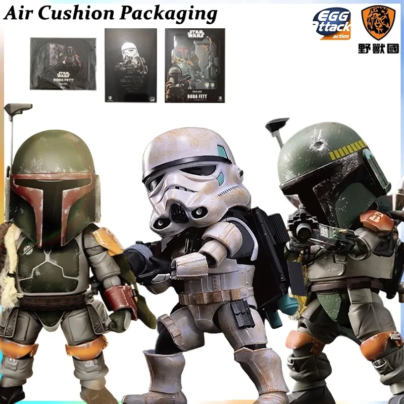 

Оригинальные фигурки BEAST KINGDOM Egg Attack Action Star Wars: Desert Storm Trooper Boba Fett EAA-007 EAA-027, модель игрушки