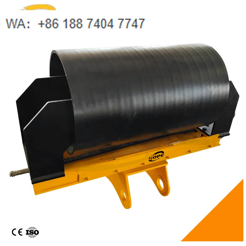 Excavator Mounted Drum Compactor for Slope and Foundation Reinforcement