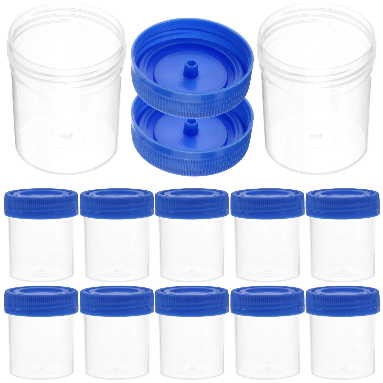 50pcs 40ml Urine Cup Plastic Urine Cups Specimen Collection Cups with Lids Urine Container Urine Testing Random Color