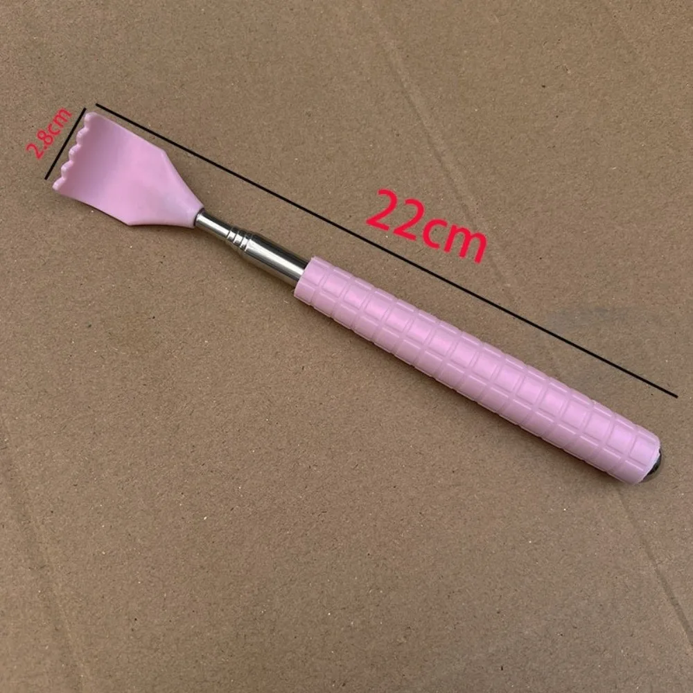 Stainless Steel Back Scratcher Extendable Design Telescopic Handle Body Relax Tool Rubber Handle 1PC Acupoint Massager Home Use