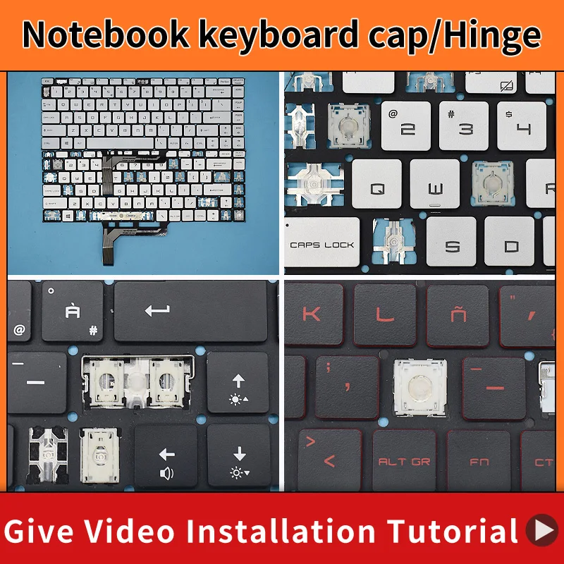 Replacement Key Cap Hinge For MSI GF63 8RC 8RD MS-16R1 MS-16R4 GF65 Thin 9SD 9SE 10SD 10SE MS-16W1 Laptop Keyboard KeyCap