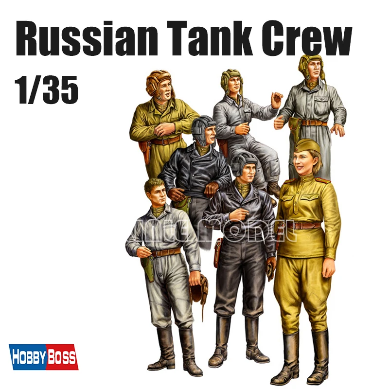 

Комплект пластиковой сборки модели Trumpeter 84411, российский экипаж танка 1/35