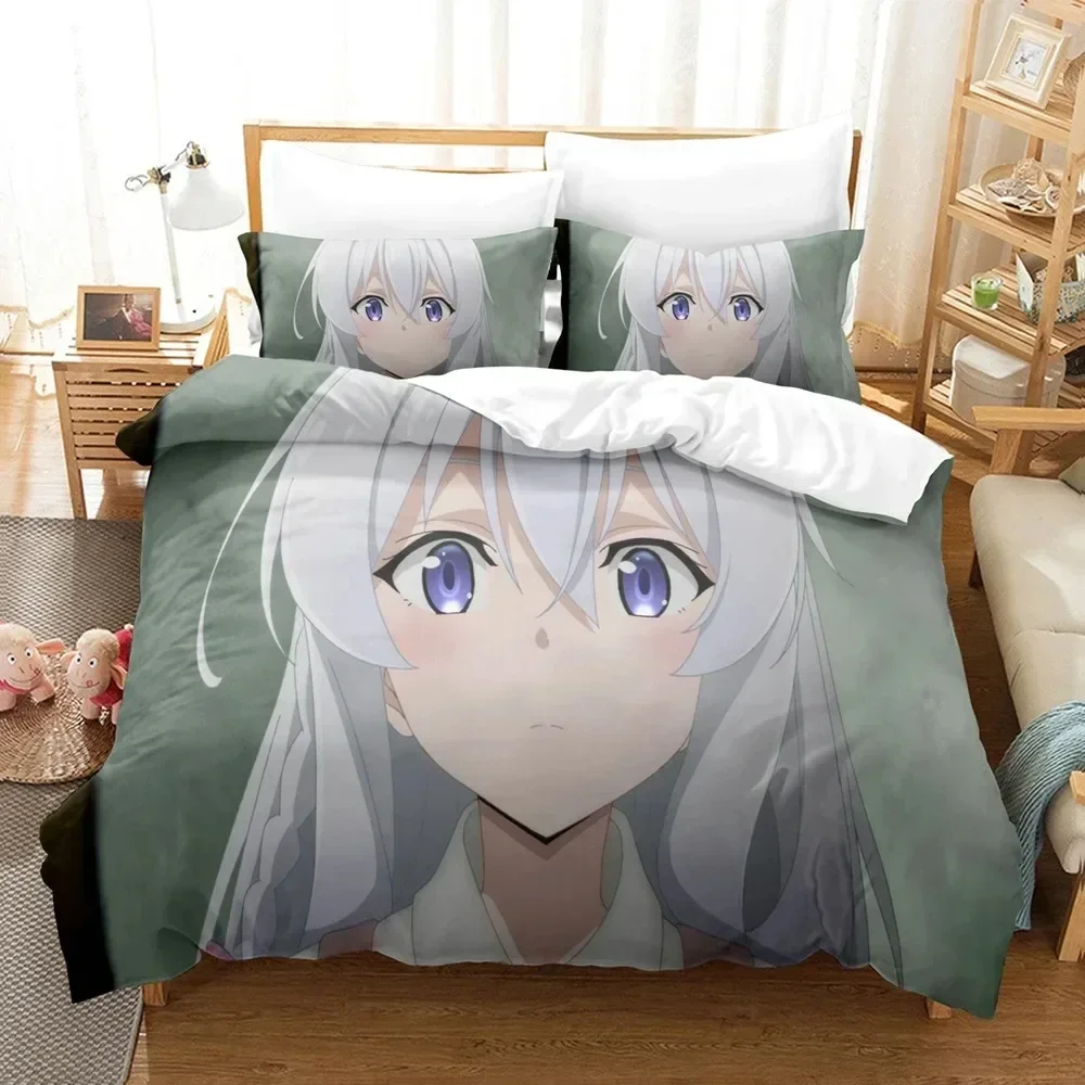 

Anime Wandering Witch Journey Of Elaina Comfortable Duvet Cover Pillowcase Bedding Set Children Bedroom Decoration Home Textile