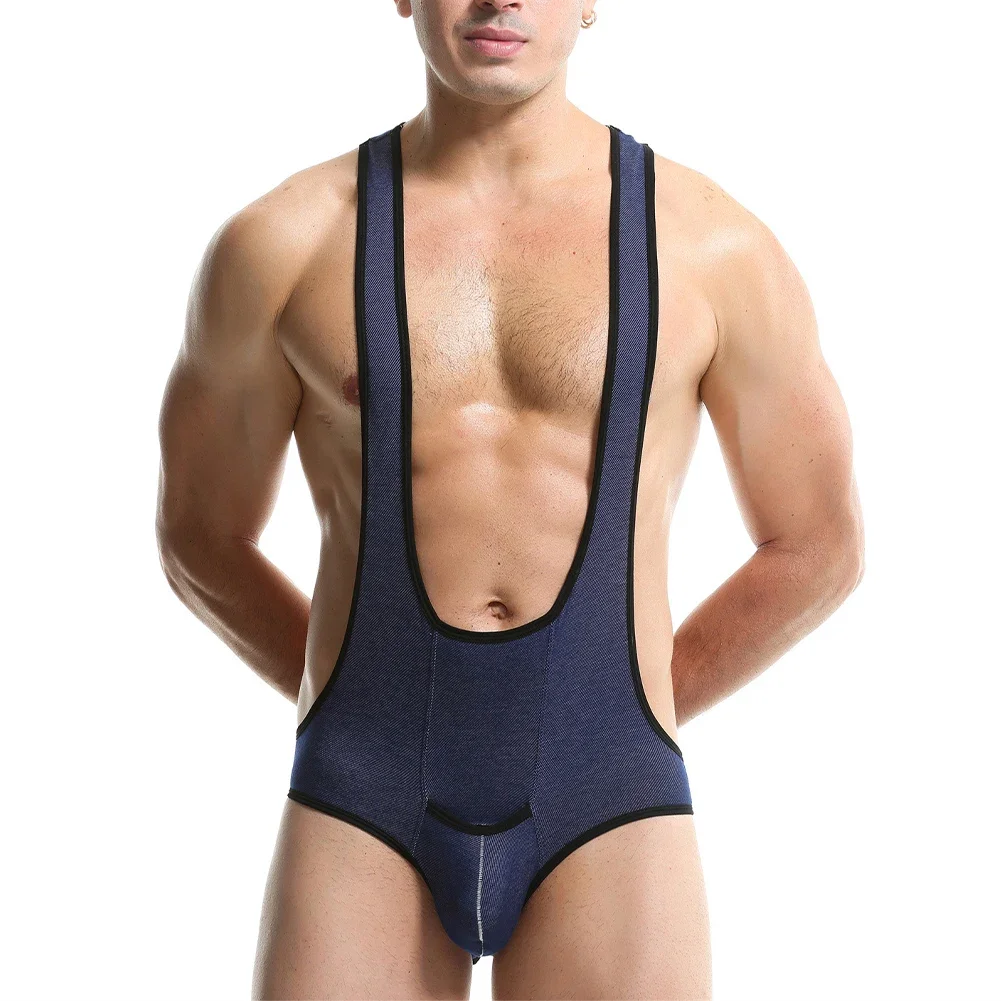 

Мужское сексуальное нижнее белье Sissy, прозрачное боди, комбинезон с открытой спиной, трико, нижнее белье, комбинезон с воротником-халтер для геев