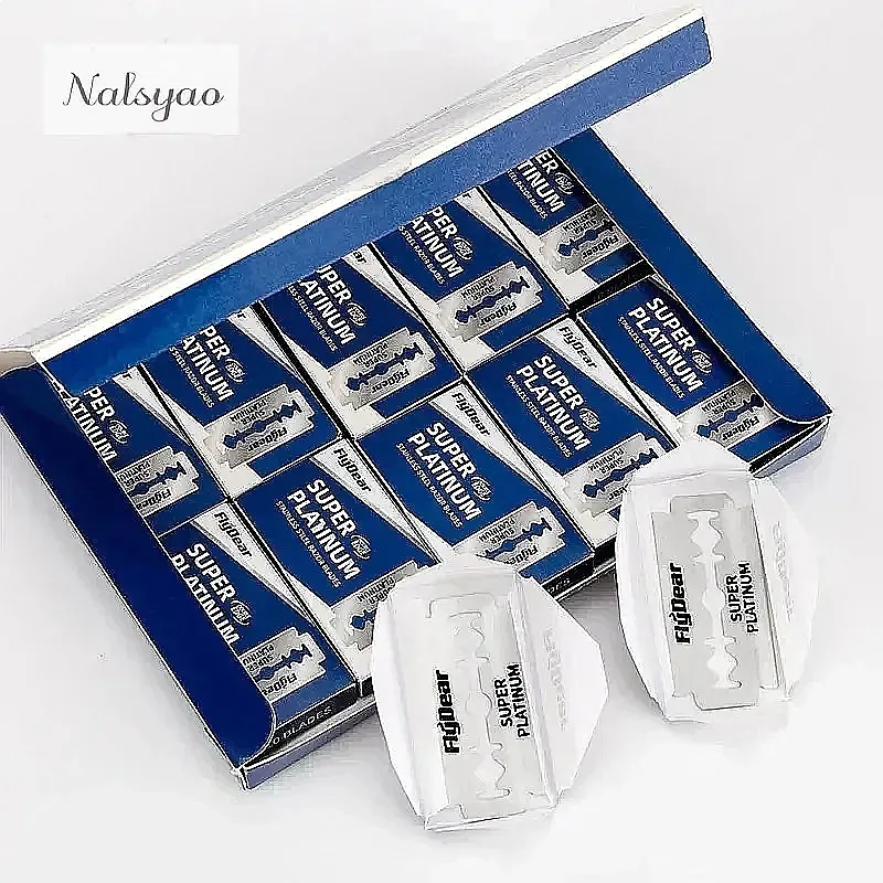 Wholesale 100PCS Stainless Steel Double Edge Safety Blade Extra Sharp Durable Barber Shaving