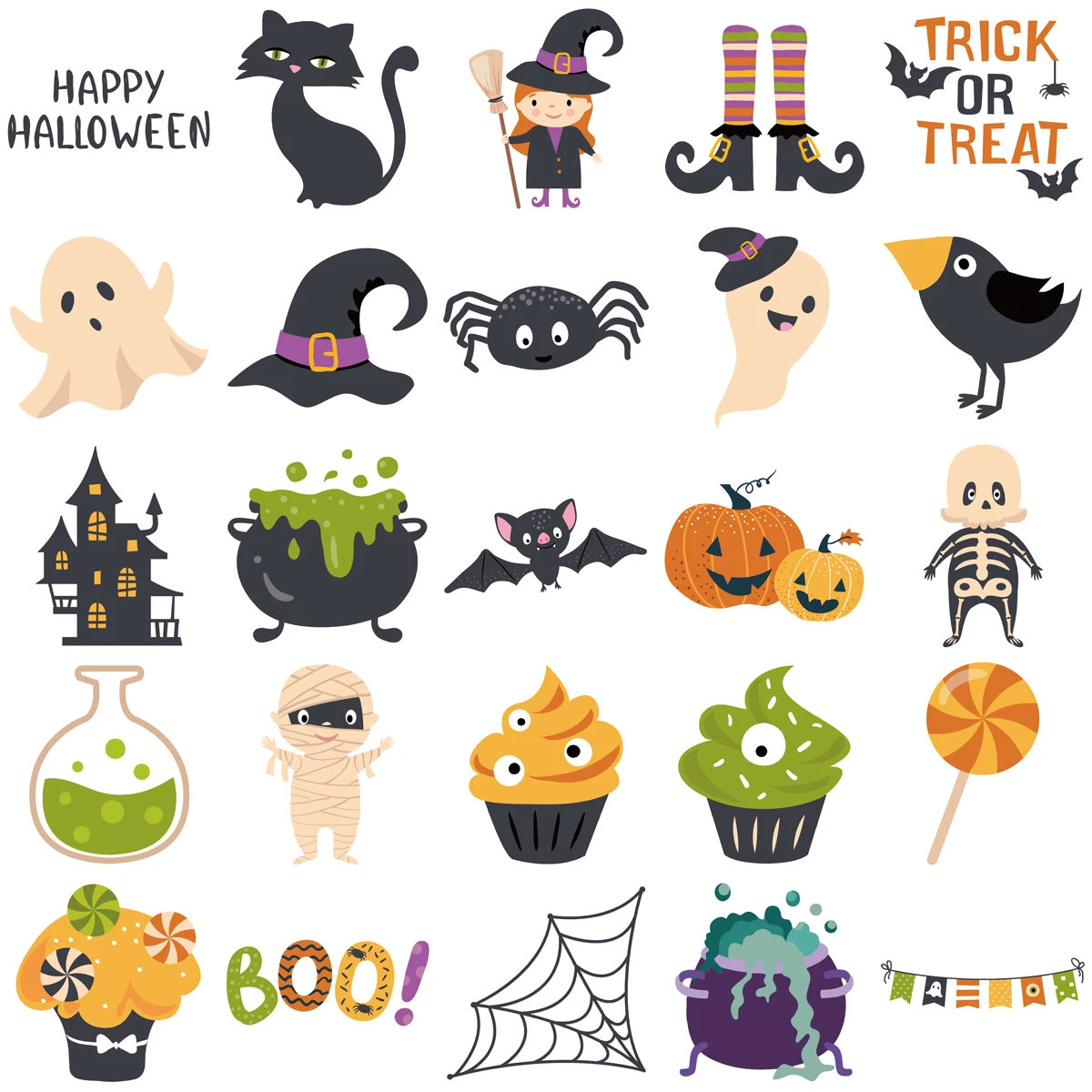 50 Stück Halloween-Aufkleber, kreative Aufkleber, Handys, Computer, Wandaufkleber, hoher ästhetischer Wert, lustige Dekorationen – Detail 4