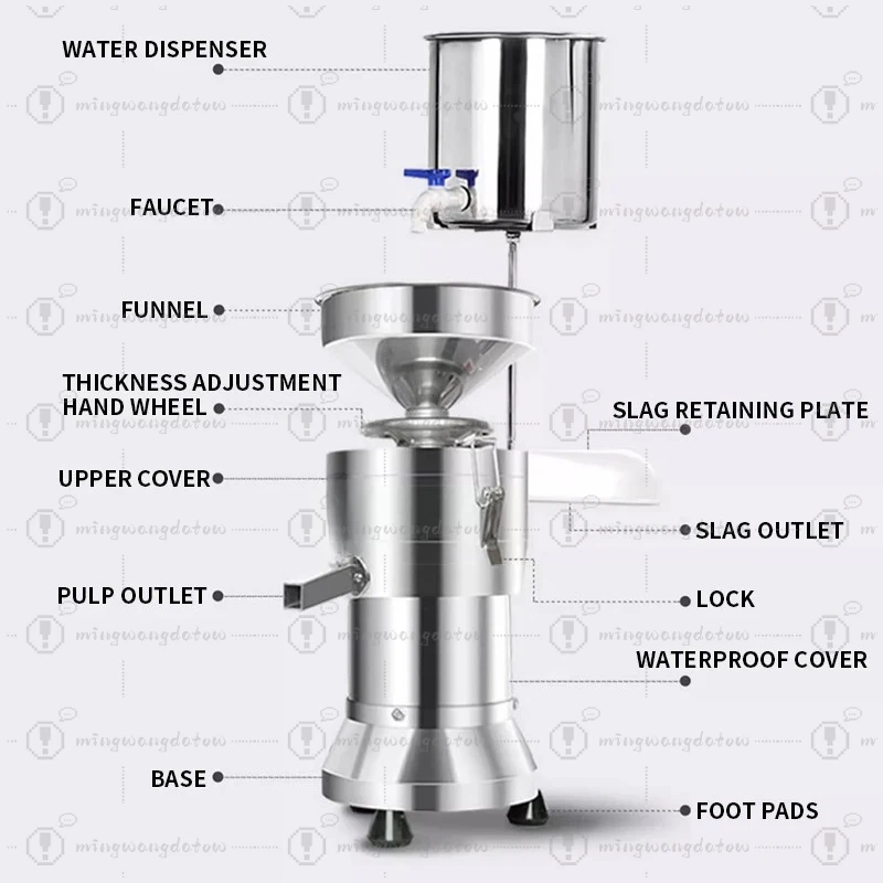 Commercial soymilk machine, breakfast shop slurry separation refiner, tofu machine, fully automatic household small rice milk