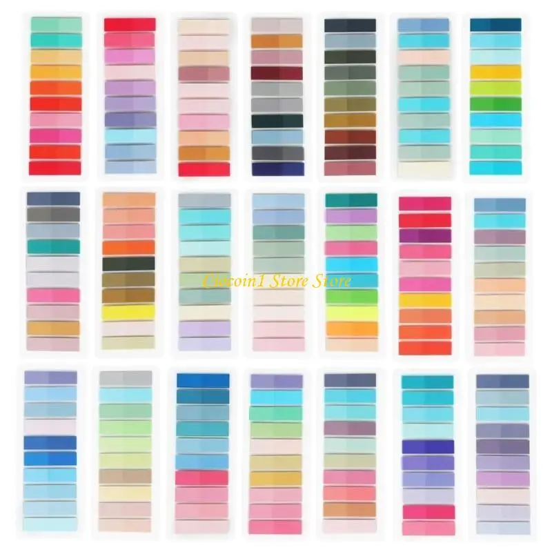 

A3PC 2000-4200Pcs Index Tabs with Binder Ruler Sticky Note Colorful Index Labels for Planner Notebook Calendar Laptop