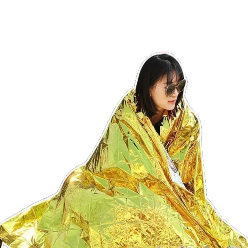 OUTHER 15‑in‑1 Pack Emergency Thermal Survival Blanket, Folding Waterproof Windproof Rescue Blanket, Multi‑Purpose Sunshade Camp