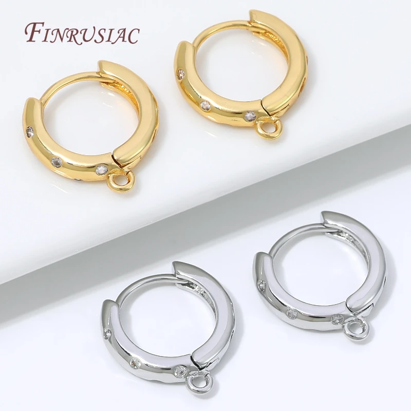 18K Gold Plated French Lever Back Earring Hooks,Hypoallergenic Ear Clasps With Loop For Handmade Dangle Earrings Making Supplies