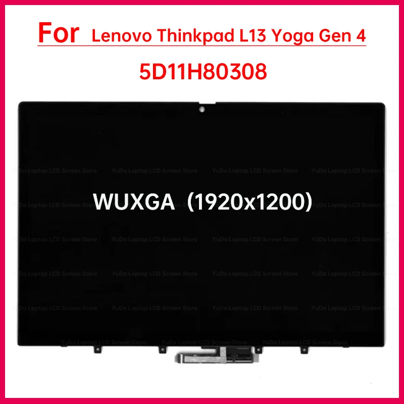 

Сенсорный экран 13,3 дюйма для Lenovo Thinkpad L13 Yoga Gen 4, 5D11H80308, ЖК-экран для ноутбука, дигитайзер в сборе, замена 1920x1200