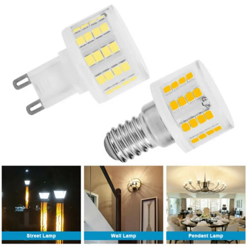 E14 G9 LED Lights 12W 15W 220V Small Lamp 88 Beads Shadowless Bulb No Flicker 360 Degree Mushroom Corn Design Ceramic Shell